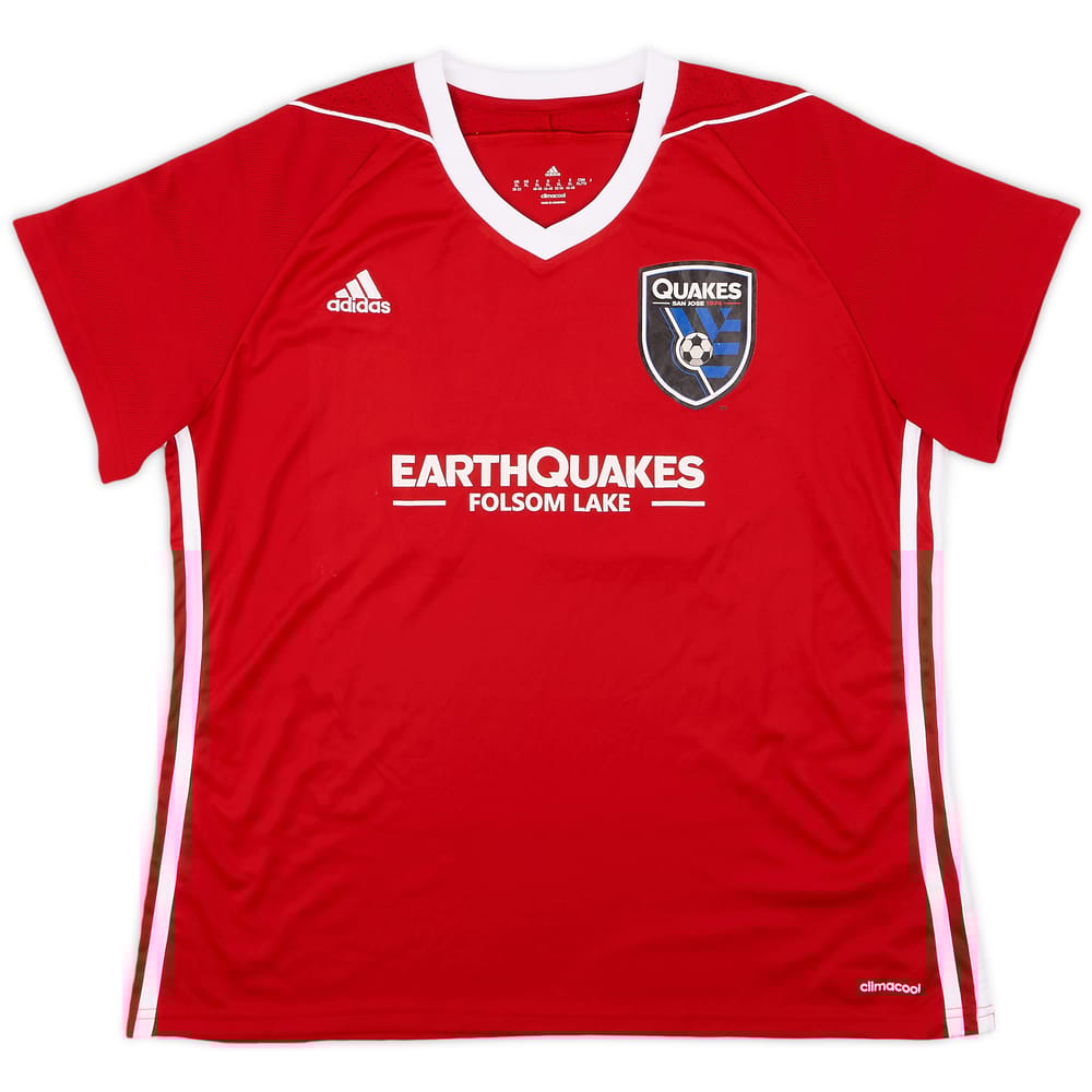 2017 San Jose Earthquakes adidas Training Shirt - 9/10 - (Women's XL)