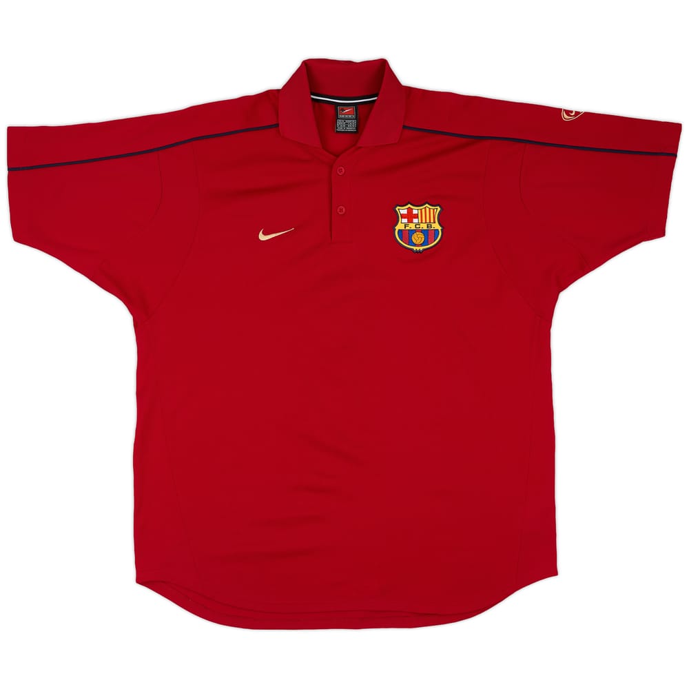 2001-02 Barcelona Nike Polo Shirt - 9/10 - (XL)