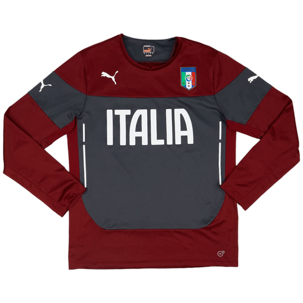 2014-15 Italy Puma Training L/S Shirt - 8/10 - (L)