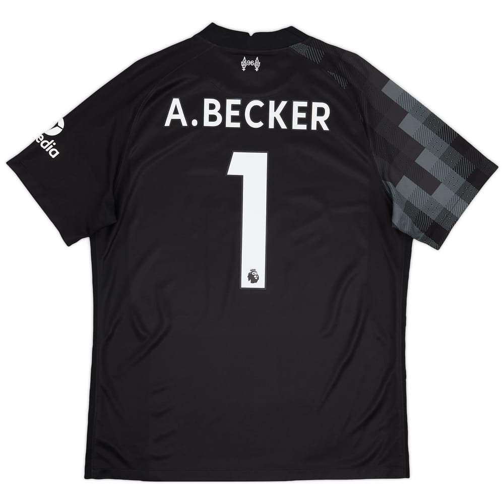 2021-22 Liverpool GK S/S Shirt A.Becker #1 - 9/10 - (L)