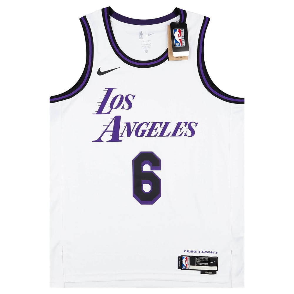 2021-23 LA Lakers James #6 Nike Swingman Away Jersey (M)