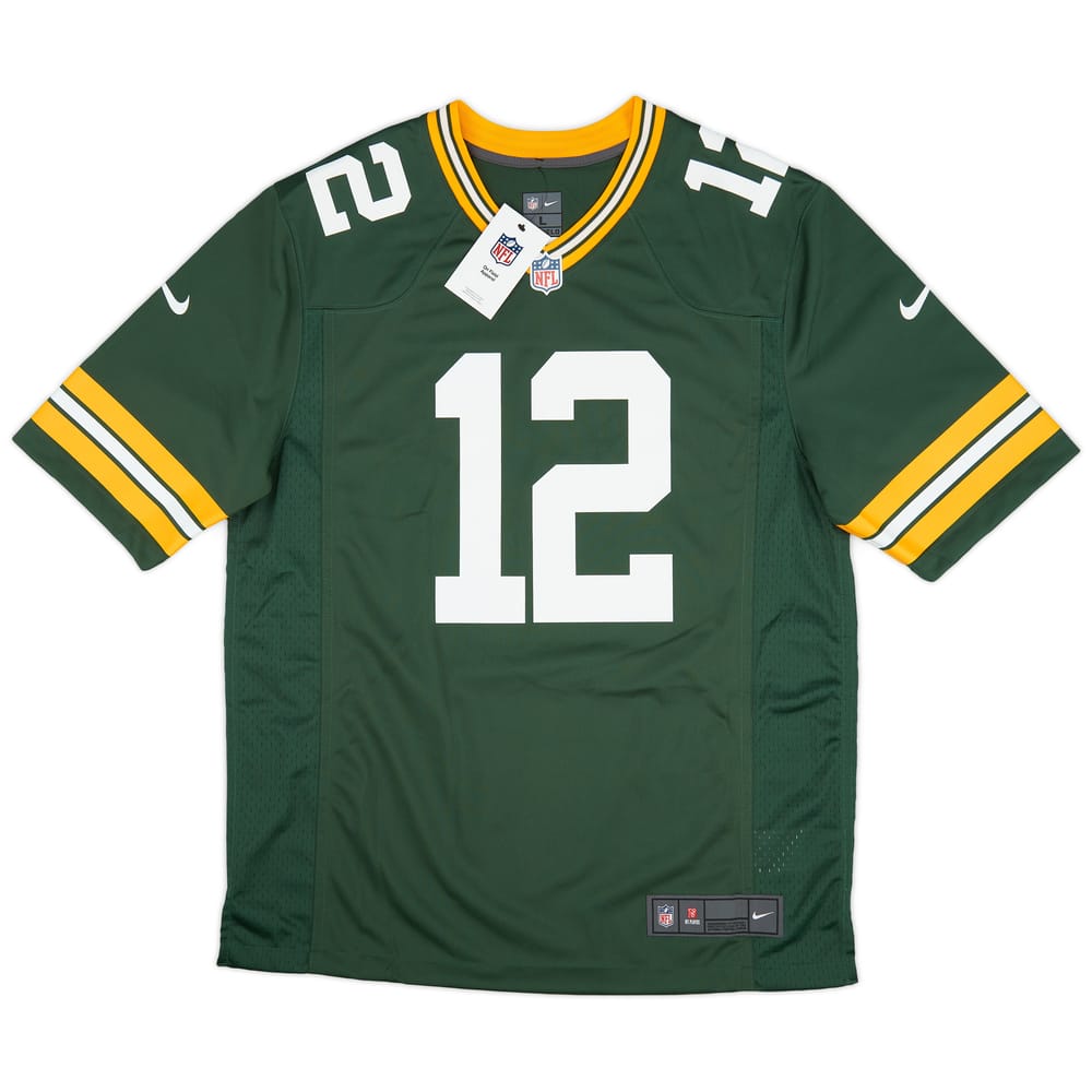 2012-22 Green Bay Packers Rodgers #12 Nike Game Home Jersey (L)