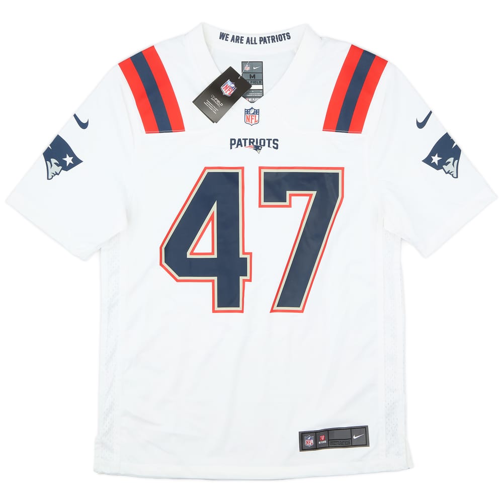 2020-21 New England Patriots Johnson #47 Nike Game Away Jersey (M)