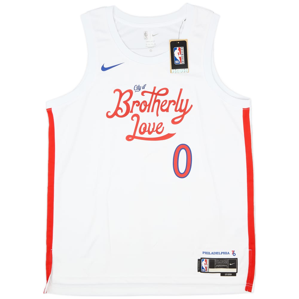 2022-23 Philadelphia 76ers Maxey #0 Nike Swingman Alternate Jersey (XL)