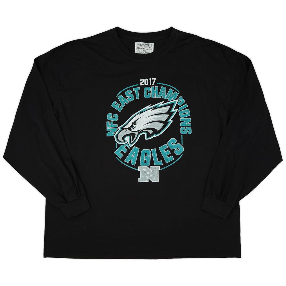 2017 Philadelphia Eagles NFC East Champions L/S Graphic Tee (Very Good) XXL