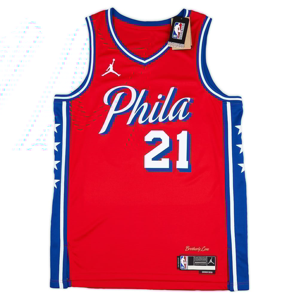 2020-24 Philadelphia 76ers Embiid #21 Jordan Swingman Alternate Jersey (S)