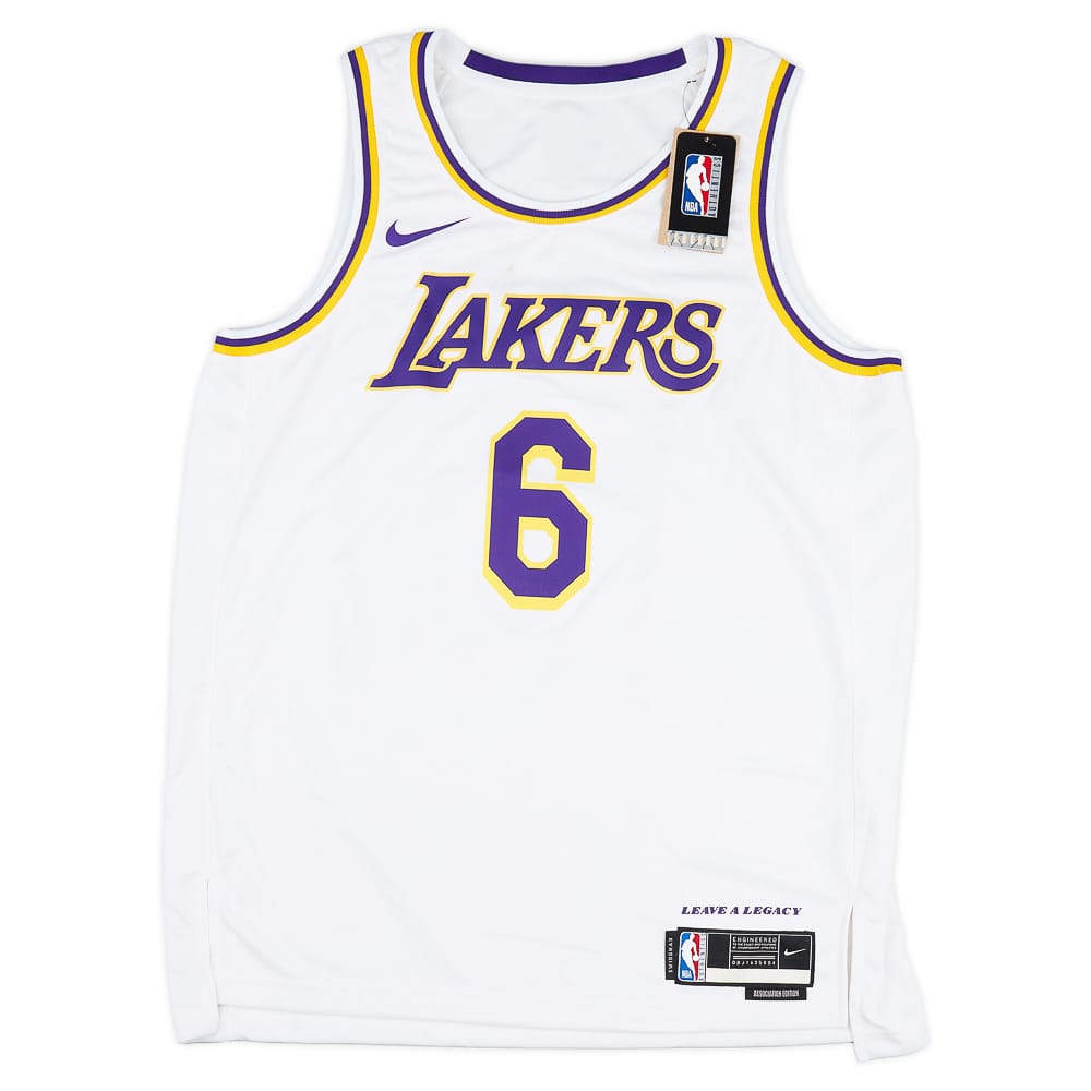 2021-23 LA Lakers James #6 Nike Swingman Home Jersey (M)