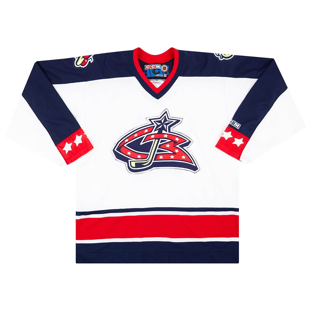 2000-01 Columbus Blue Jackets CCM Home Jersey (Excellent) L