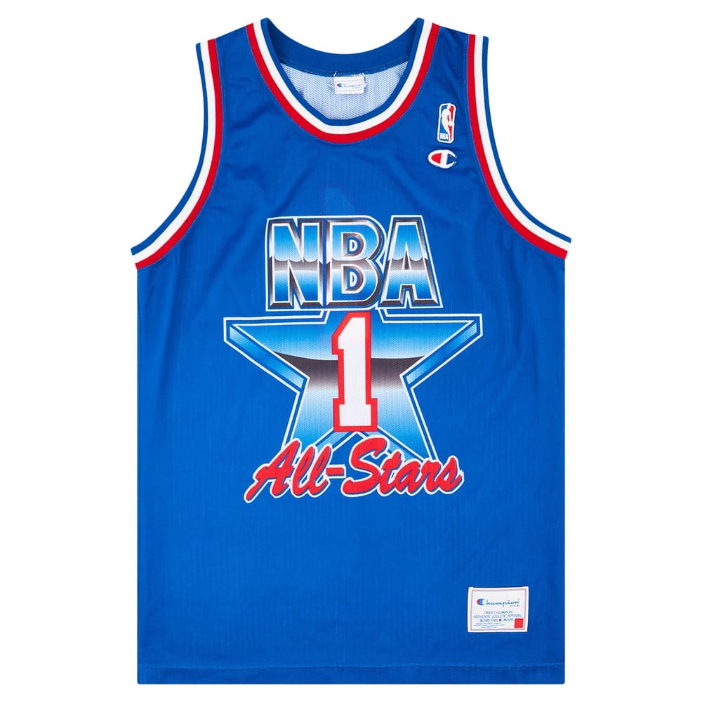 1992 NBA All-Star Game Team West #1 Champion Jersey (Excellent) M
