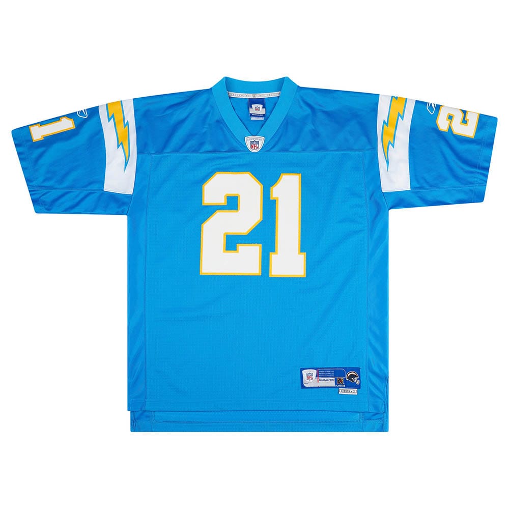 2005-06 San Diego Chargers Tomlinson #21 Reebok Premier Alternate Jersey (Excellent) L
