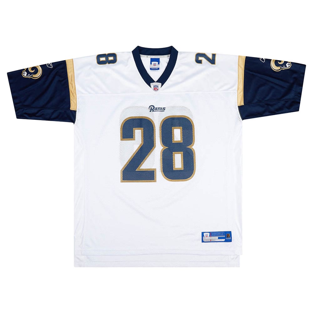 2005-06 St. Louis Rams Faulk #28 Reebok On Field Away Jersey (Excellent) XXL