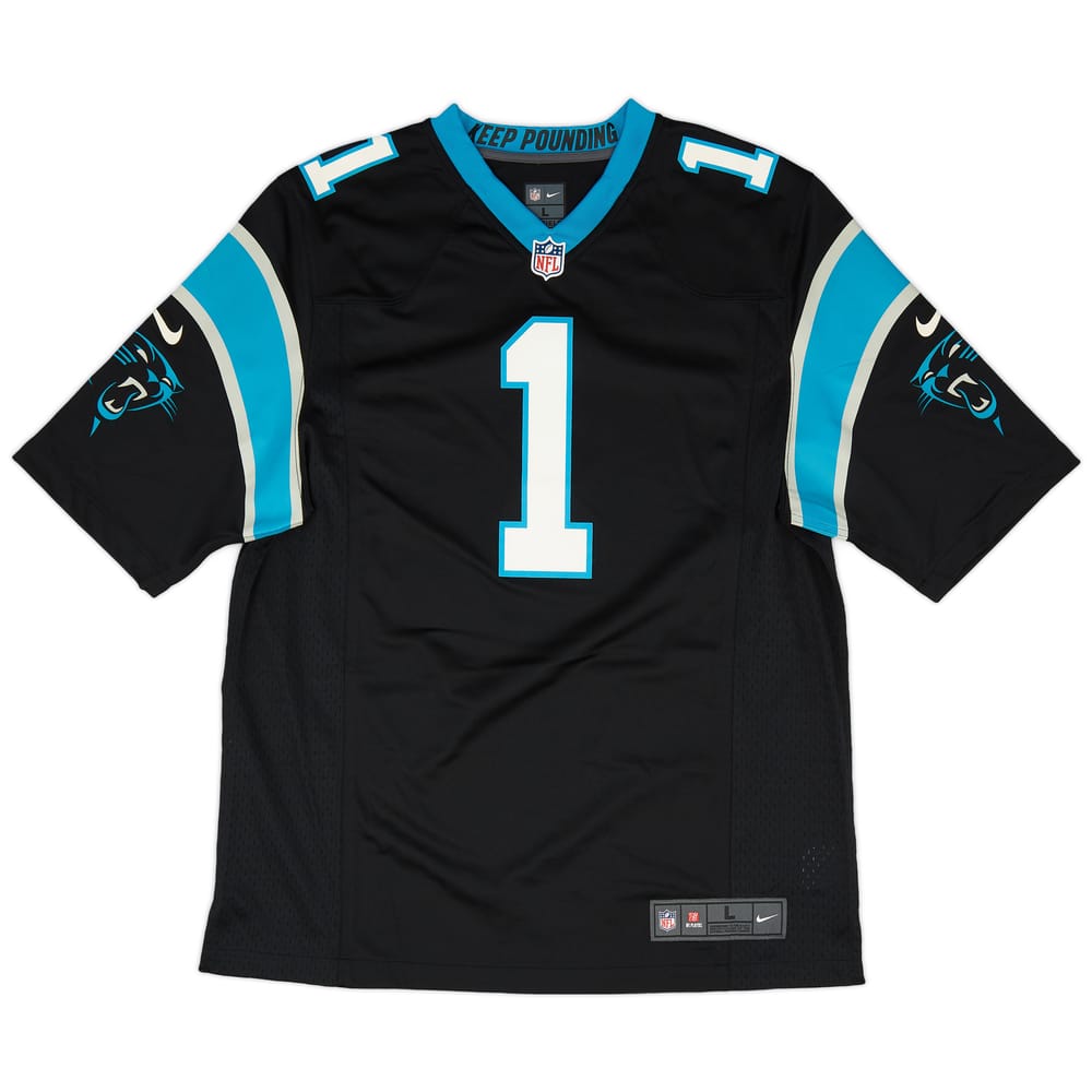 2012-19 Carolina Panthers Newton #1 Nike Game Home Jersey (Excellent) XL