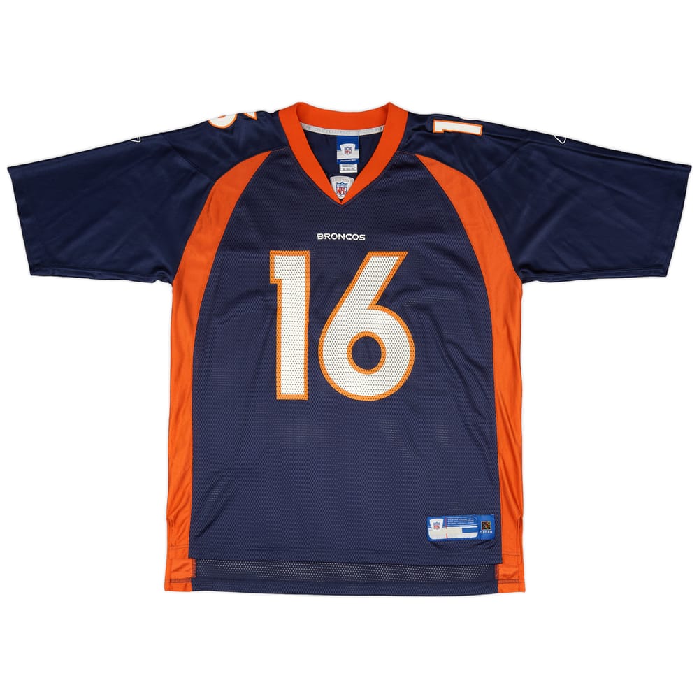 2005-06 Denver Broncos Plummer #16 Reebok On Field Home Jersey (Very Good) XL