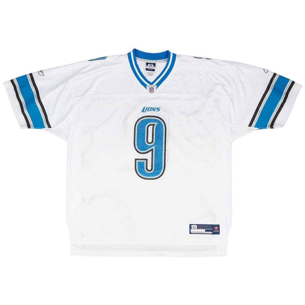 2009 Detroit Lions Stafford #9 Reebok On Field Away Jersey (Excellent) XXL