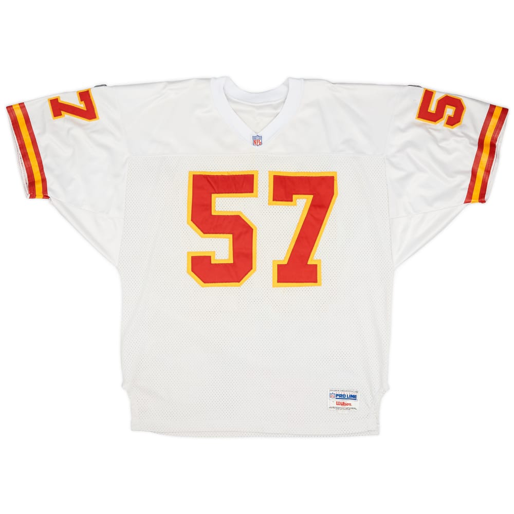 1995 Kansas City Chiefs Jamison #57 Wilson Staff Authentic Away Jersey (Very Good) XXL