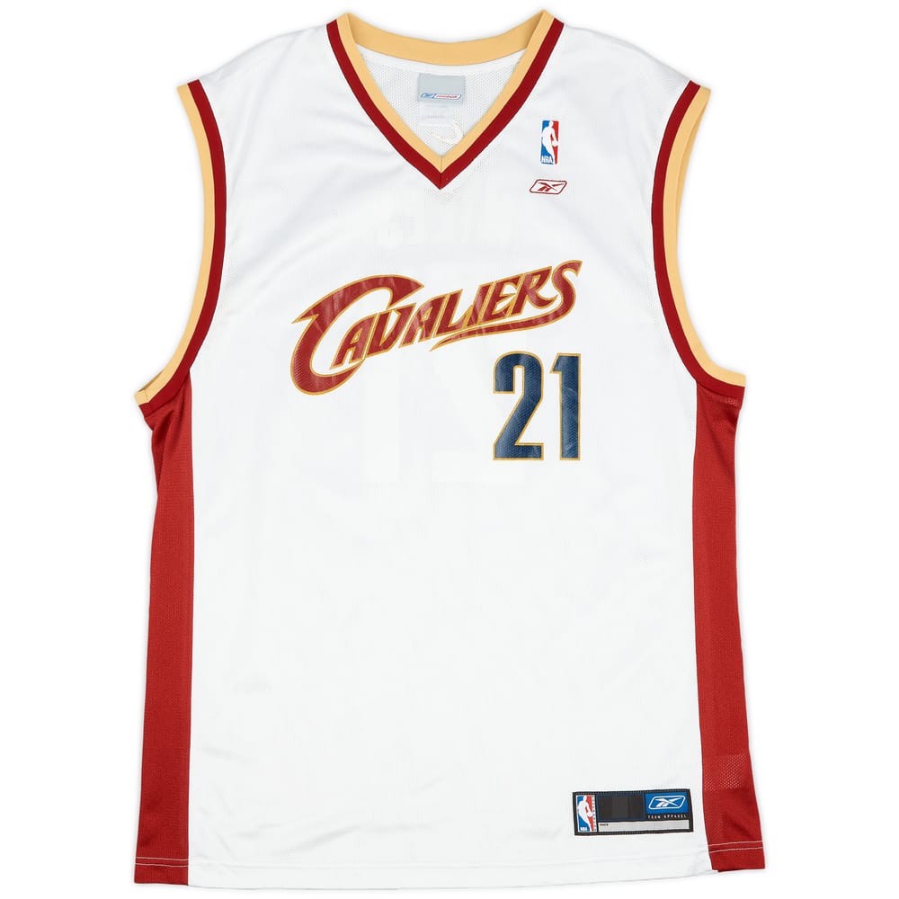 2002-04 Cleveland Cavaliers Miles #21 Reebok Home Jersey (Excellent) L
