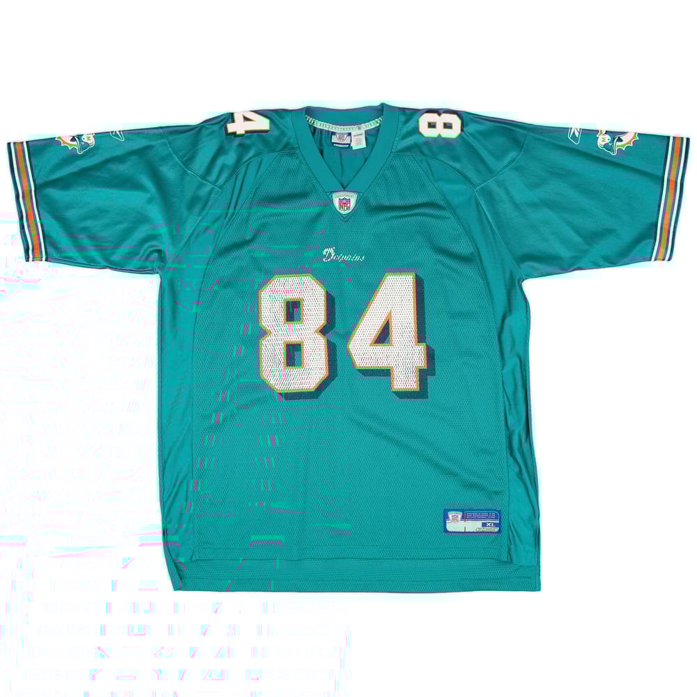 2002-04 Miami Dolphins Chambers #84 Reebok On Field Home Jersey (Very Good) XL