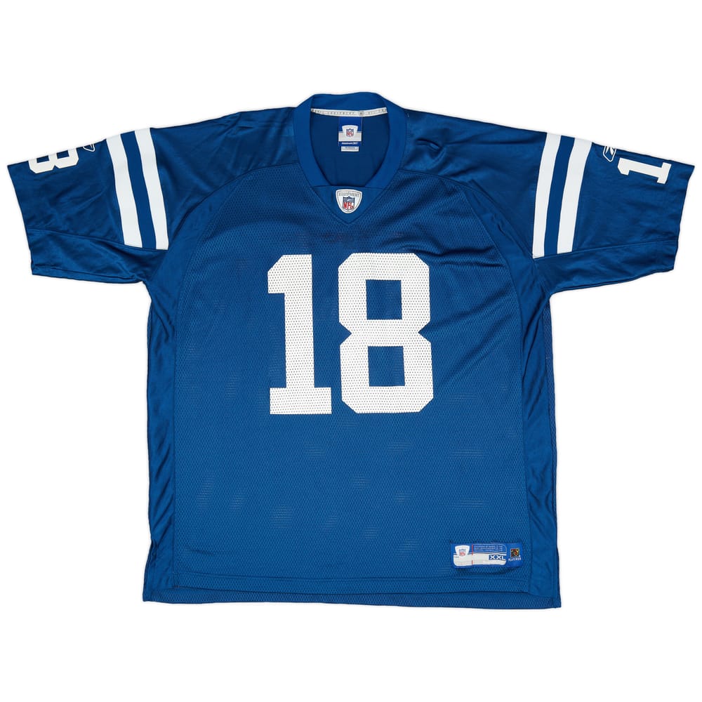 2005-06 Indianapolis Colts Manning #18 Reebok On Field Home Jersey (Excellent) XXL