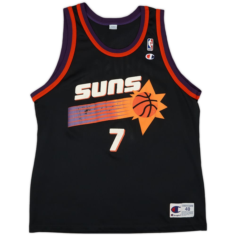 1995-00 Phoenix Suns Johnson #7 Champion Alternate Jersey (Very Good) XL