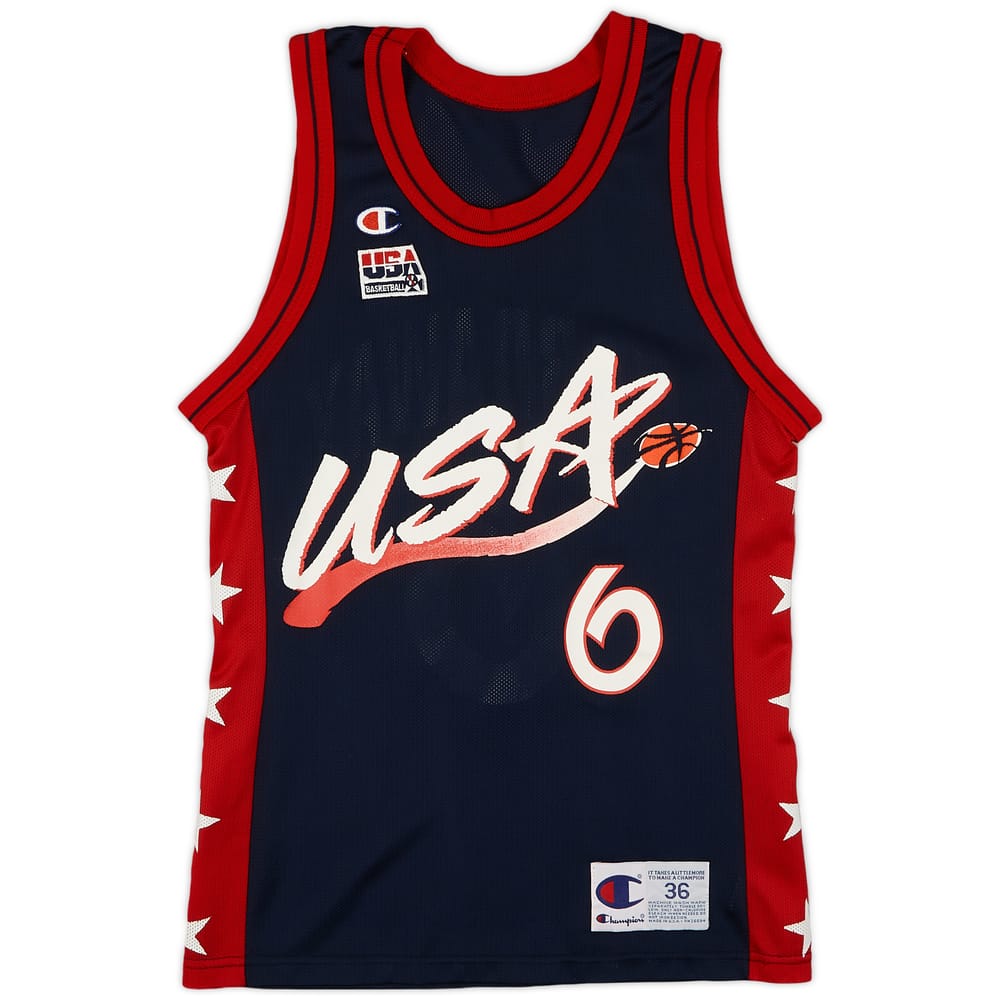 1996-99 USA Hardaway #6 Champion Away Jersey (Very Good) S