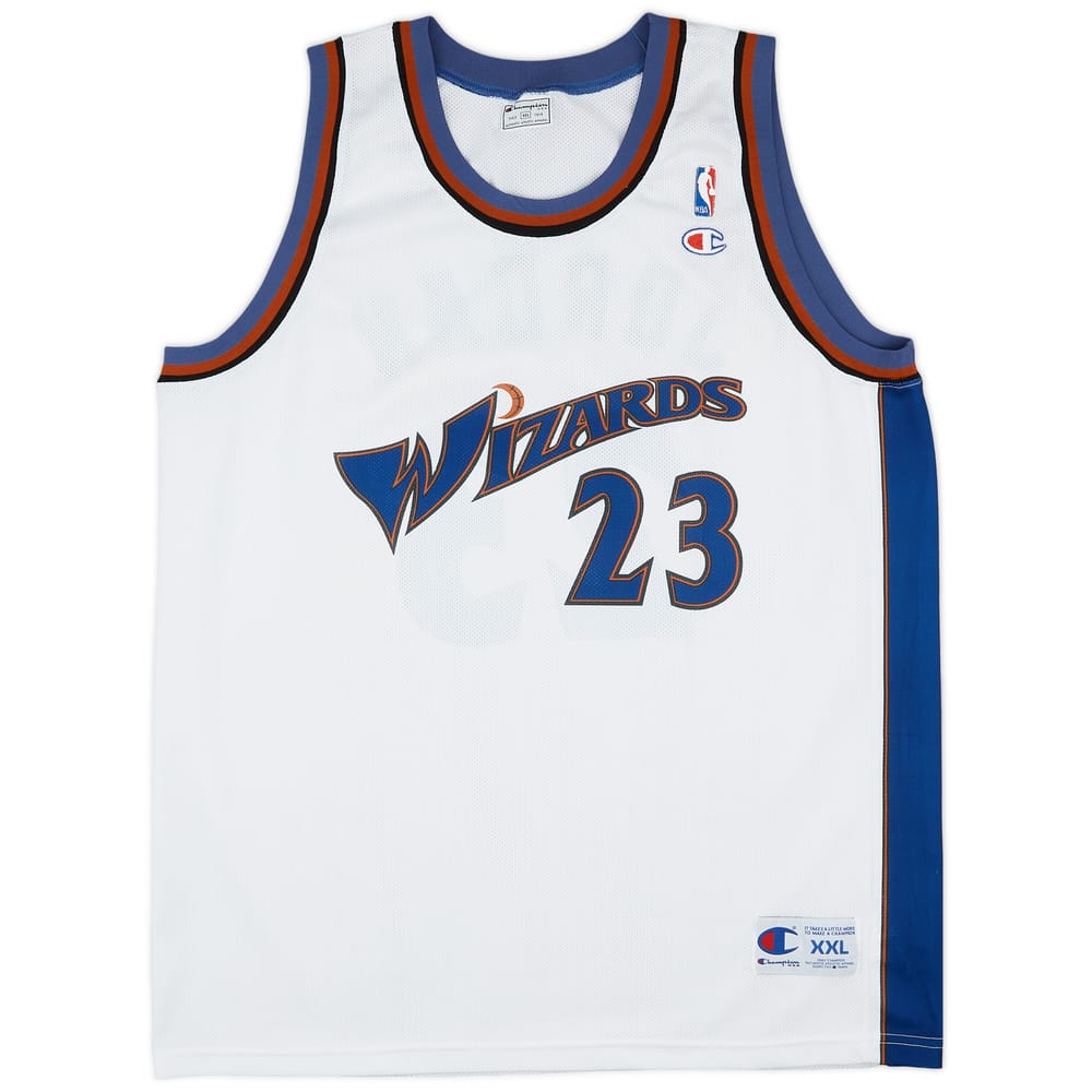 2001-03 Washington Wizards Jordan #23 Champion Home Jersey (Very Good) XXL