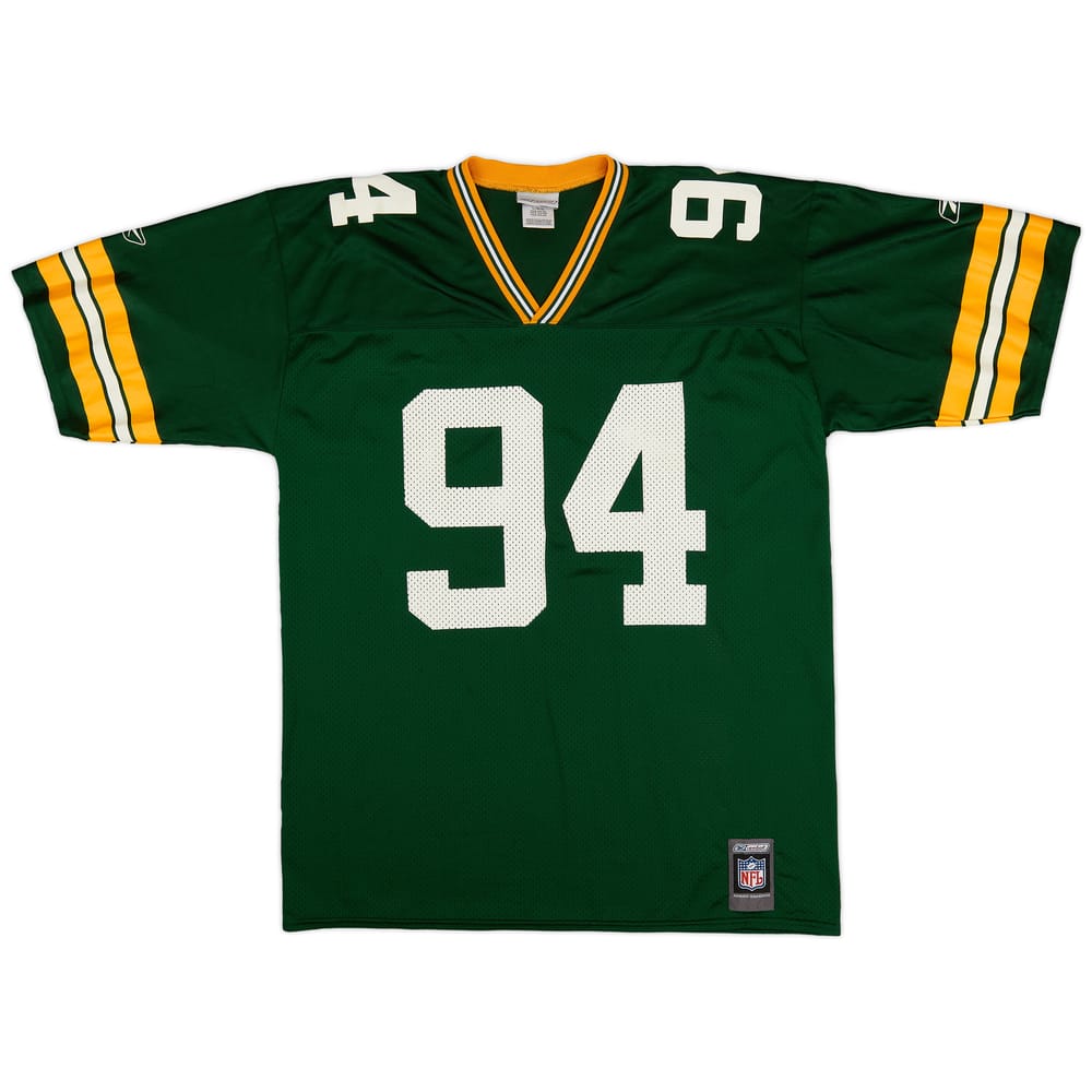 2001 Green Bay Packers Gbaja-Biamila #94 Reebok Home Jersey (Excellent) L