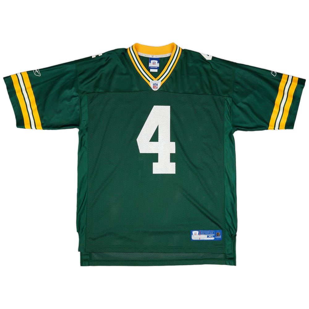 2005-06 Green Bay Packers Favre #4 Reebok On Field Home Jersey (Excellent) XL
