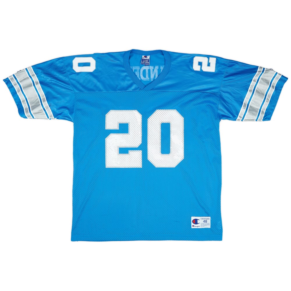 1998 Detroit Lions Sanders #20 Champion Home Jersey (Very Good) XL