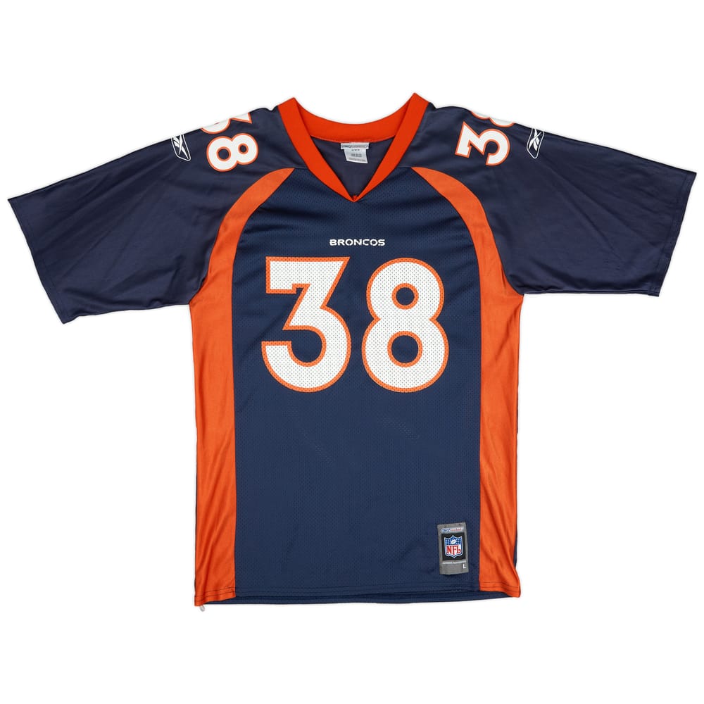 2001 Denver Broncos Anderson #38 Reebok Home Jersey (Very Good) L