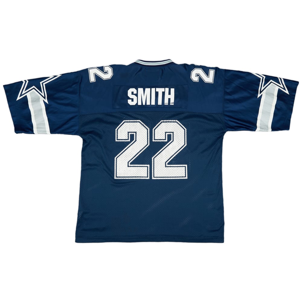 1996-00 Dallas Cowboys Smith #22 Starter Home Jersey (Very Good) XL