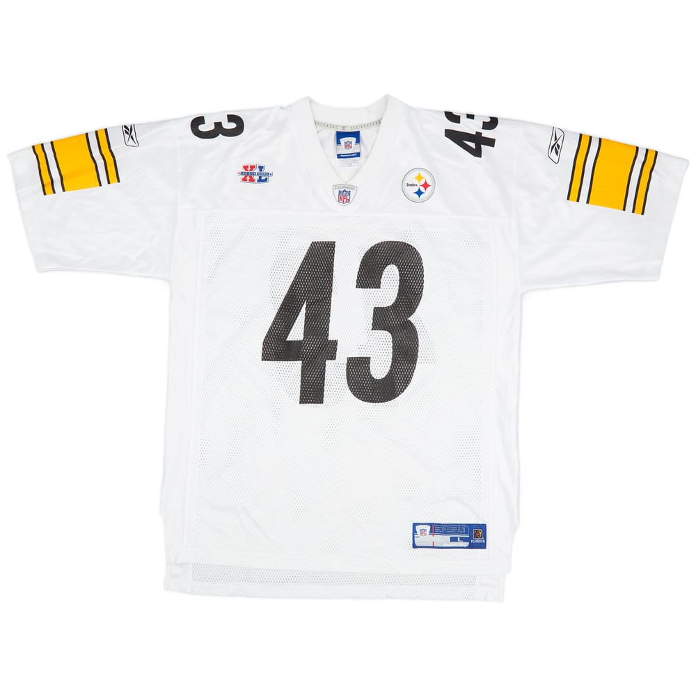 2006 Pittsburgh Steelers Polamalu #43 Reebok On Field Away Jersey (Excellent) L