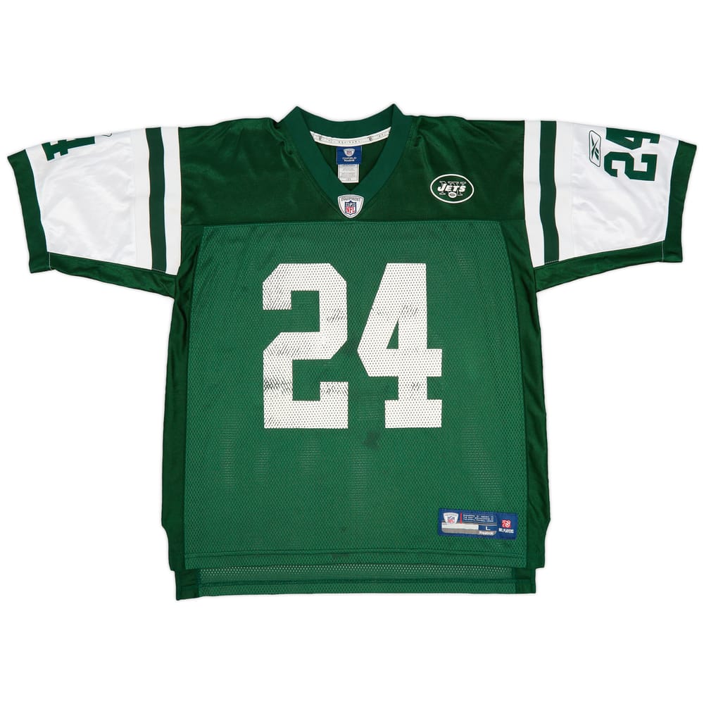 2008-11 New York Jets Revis #24 Reebok On Field Home Jersey (Very Good) L