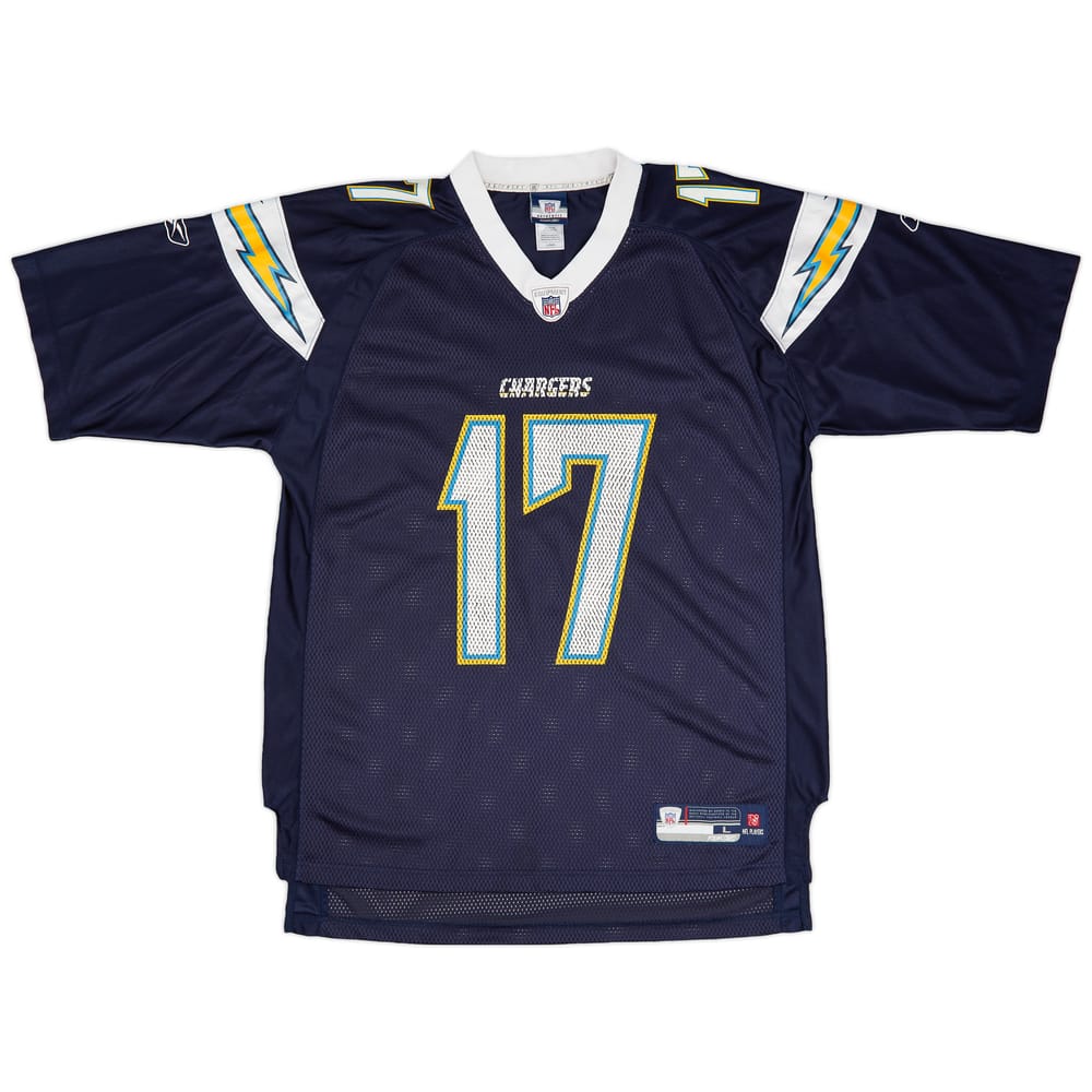 2007 San Diego Chargers Rivers #17 Reebok On Field Home Jersey (Very Good) L