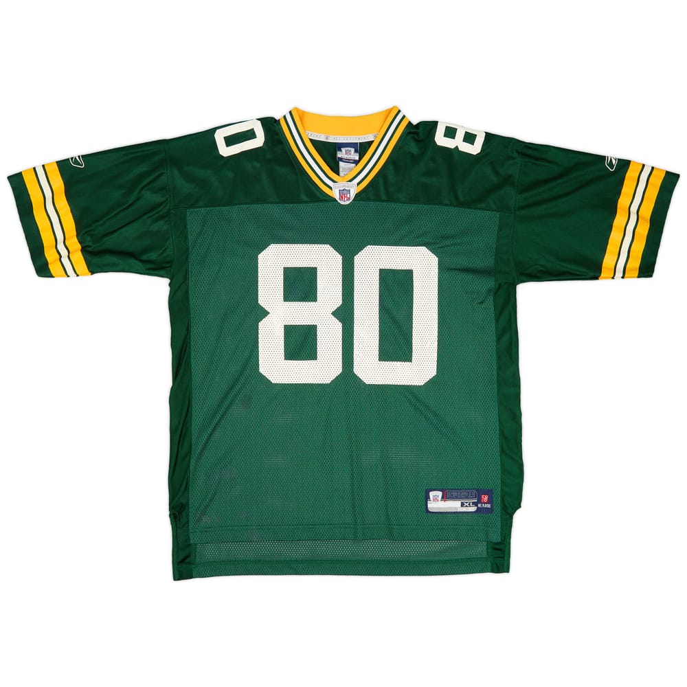 2007 Green Bay Packers Driver #80 Reebok On Field Home Jersey (Very Good) XL