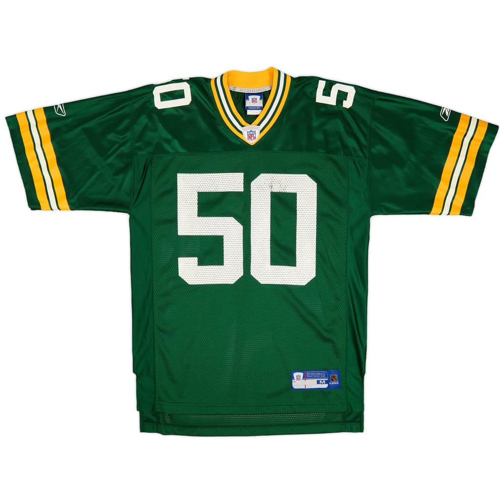 2006 Green Bay Packers Hawk #50 Reebok On Field Home Jersey (Excellent) M