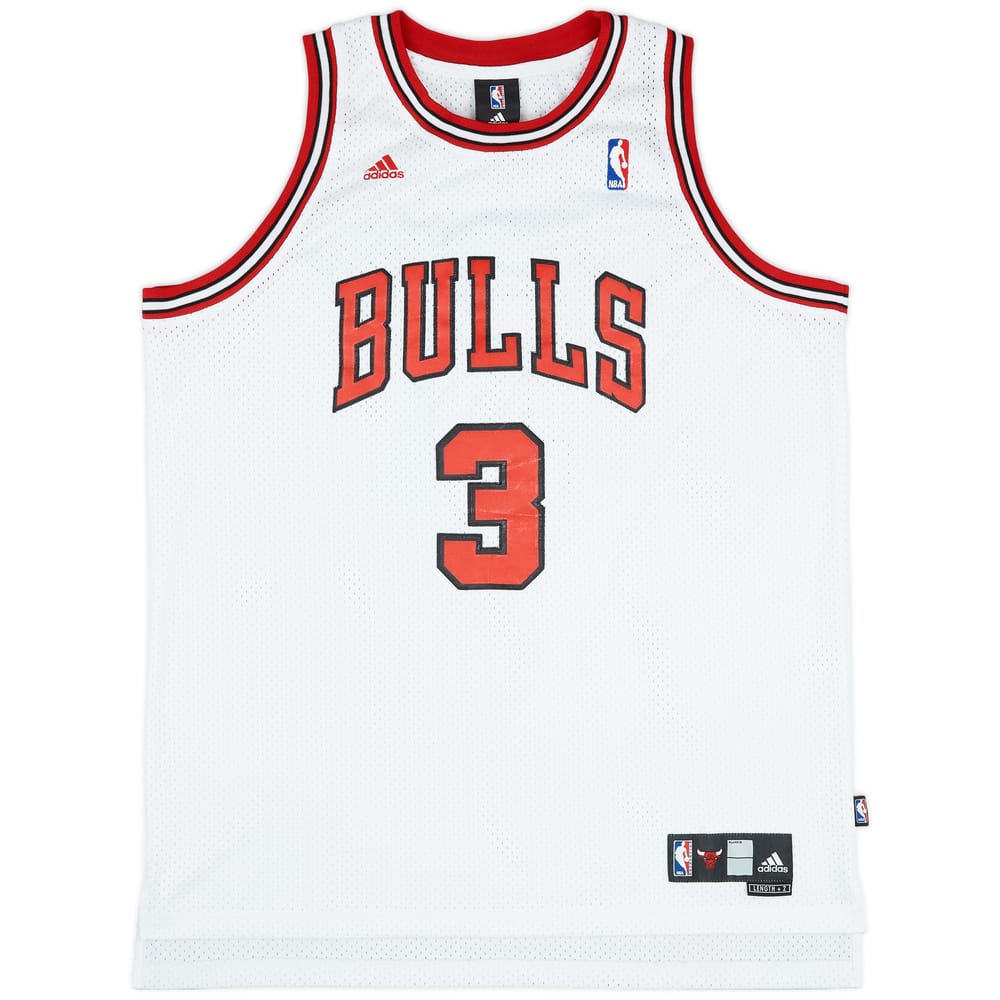 2006-08 Chicago Bulls Wallace #3 adidas Swingman Home Jersey (Very Good) XL