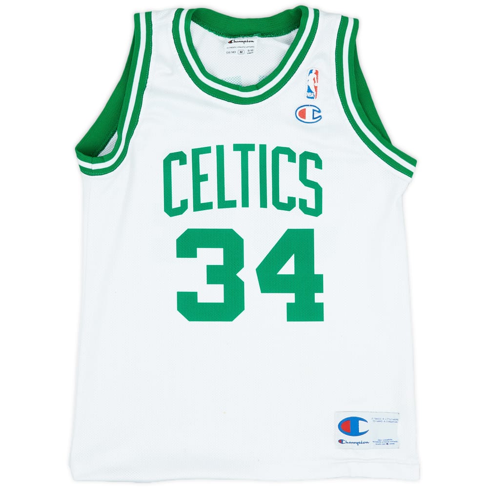1998-10 Boston Celtics Pierce #34 Champion Home Jersey (Very Good) M.Kids