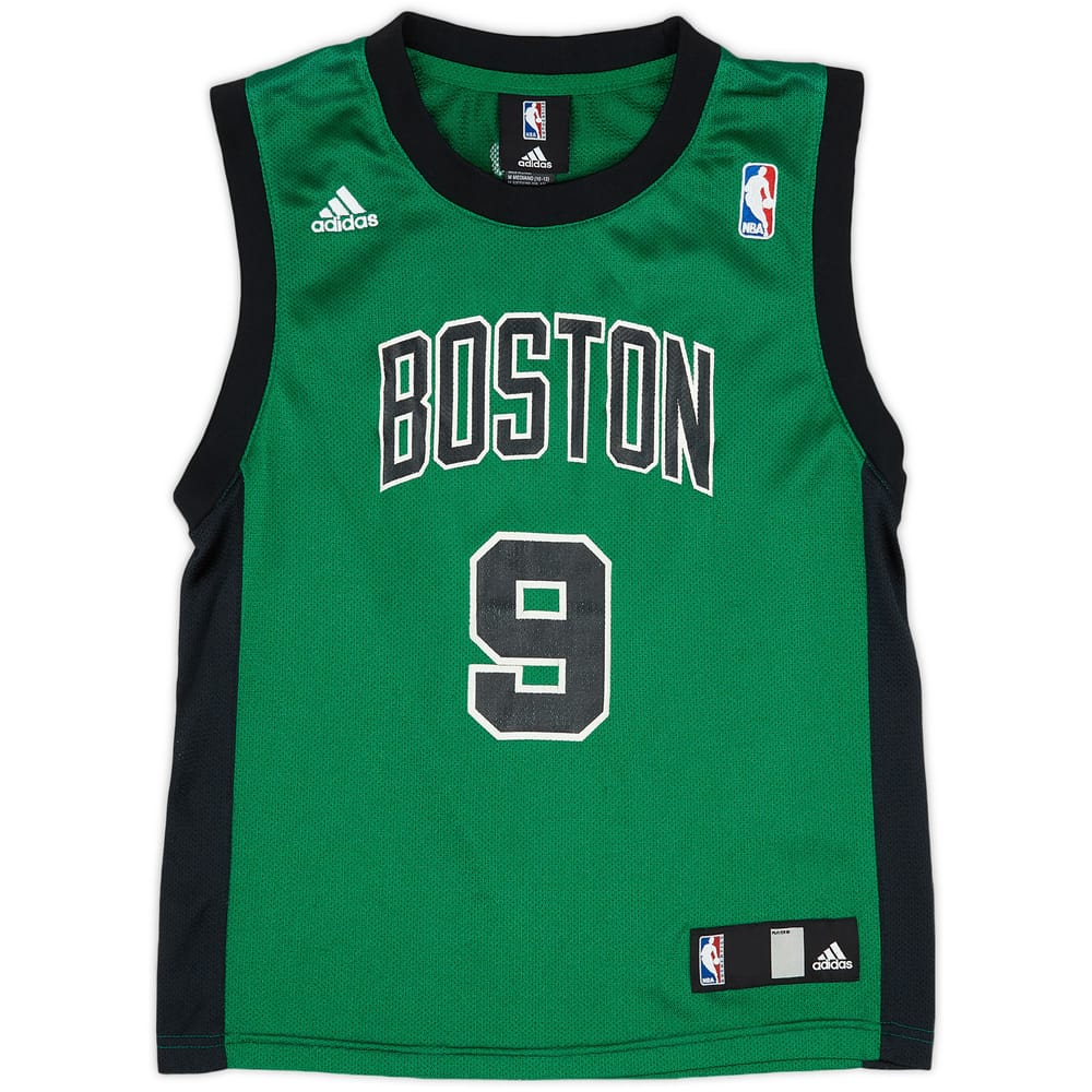 2006-10 Boston Celtics Rondo #9 adidas Alternate Jersey (Excellent) M.Kids