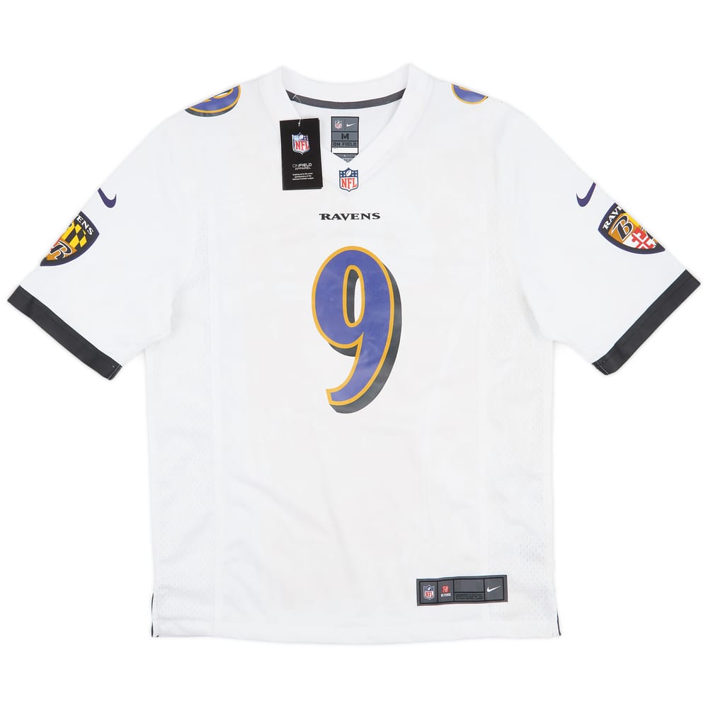 2012-23 Baltimore Ravens Tucker #9 Nike Game Away Jersey (M)