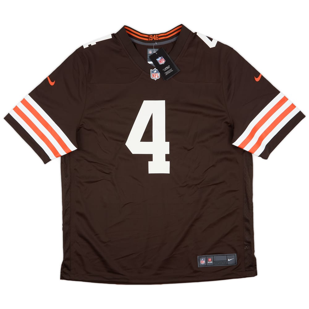 2022-23 Cleveland Browns Watson #4 Nike Game Home Jersey (XL)