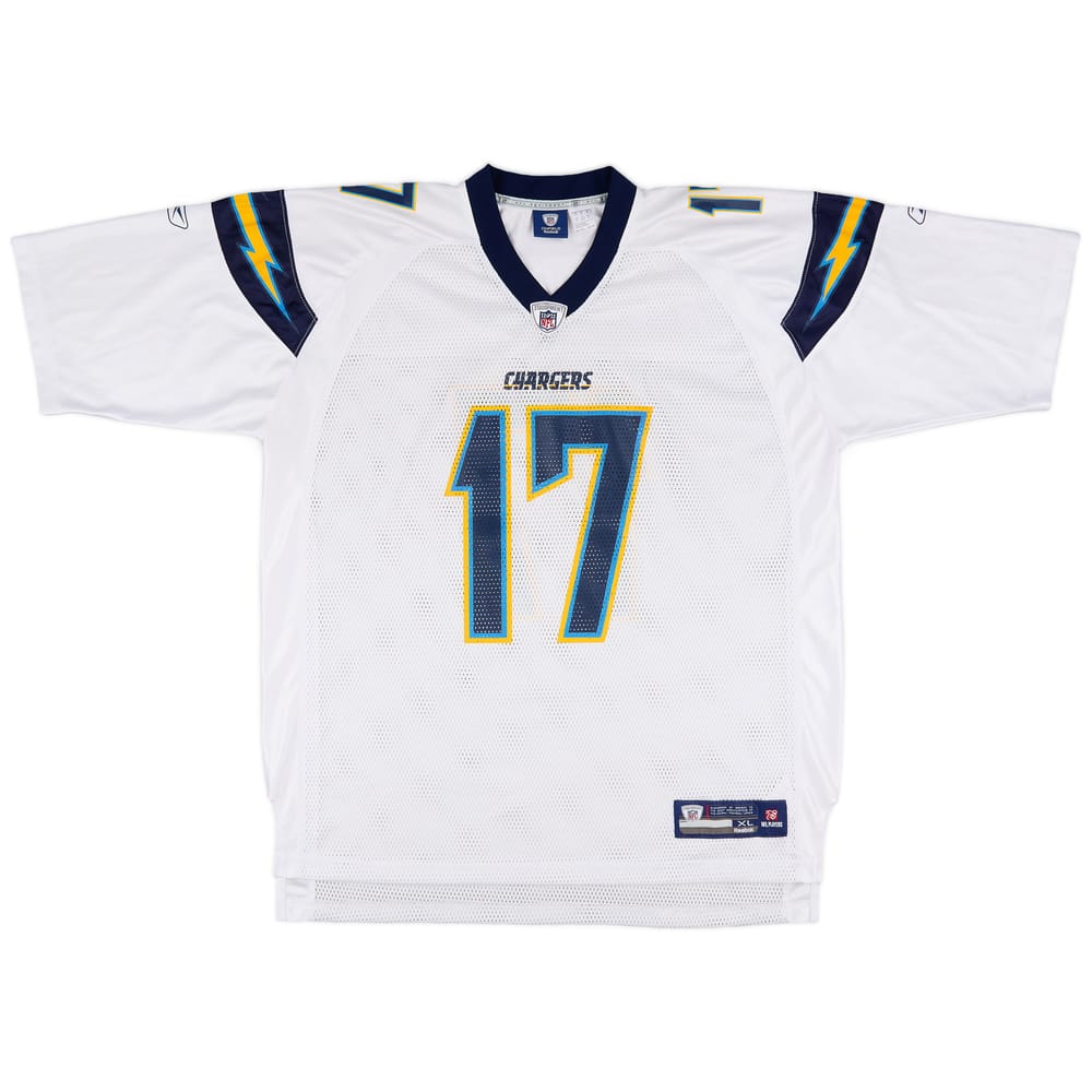 2008-11 San Diego Chargers Rivers #17 Reebok On Field Away Jersey (Excellent) XL