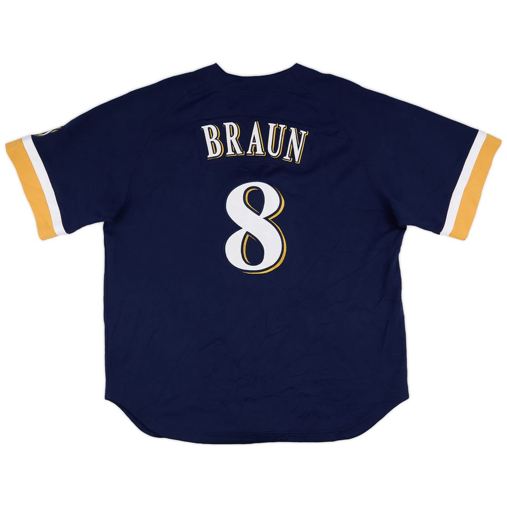 2011 Milwaukee Brewers Braun #8 Nike Jersey (Excellent) XL