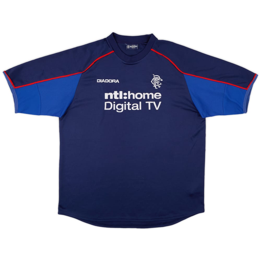 2002-03 Rangers Diadora Training Shirt - 7/10 - (L)