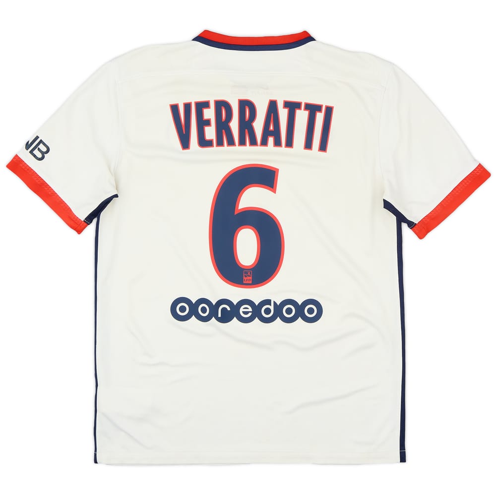 2015-16 Paris Saint-Germain Away Shirt Verratti #6 - 5/10 - (M)