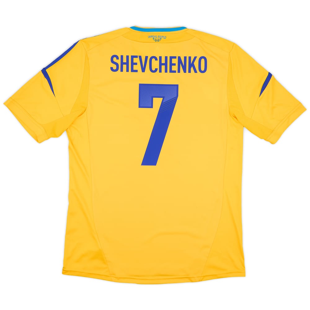 2011-13 Ukraine Home Shirt Shevchenko #7 - 8/10 - (L)