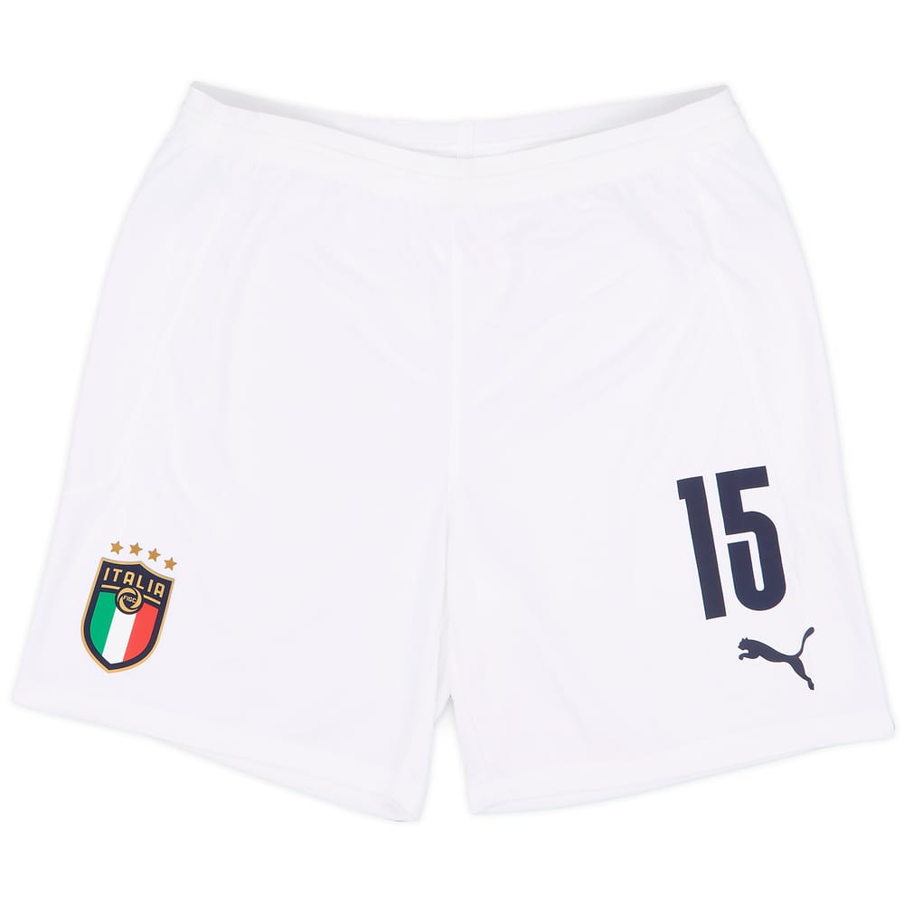 2020-21 Italy Player Issue Away Shorts #15 (Acerbi) - 8/10 - (L)