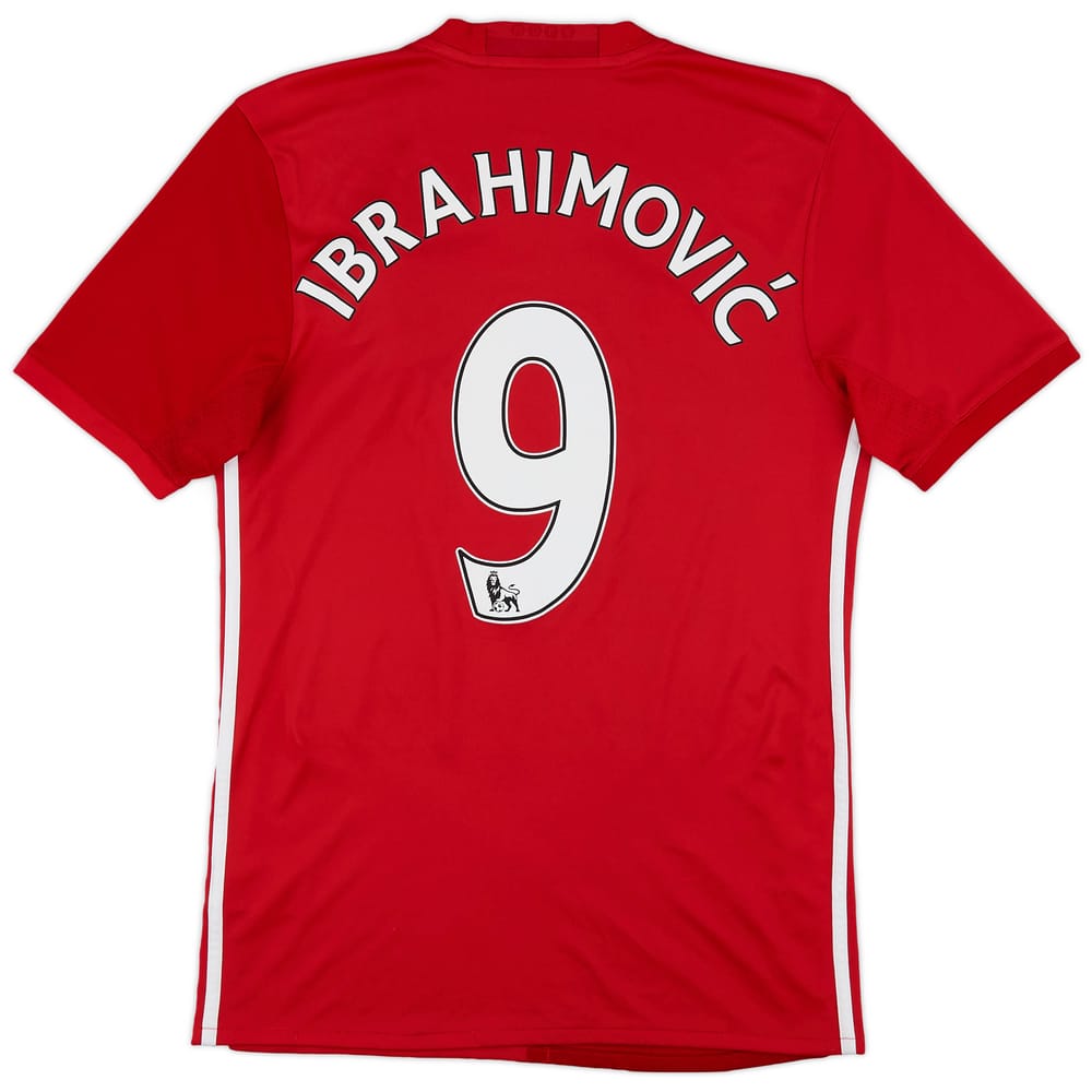 2016-17 Manchester United Home Shirt Ibrahimovic #9 - 9/10 - (S)