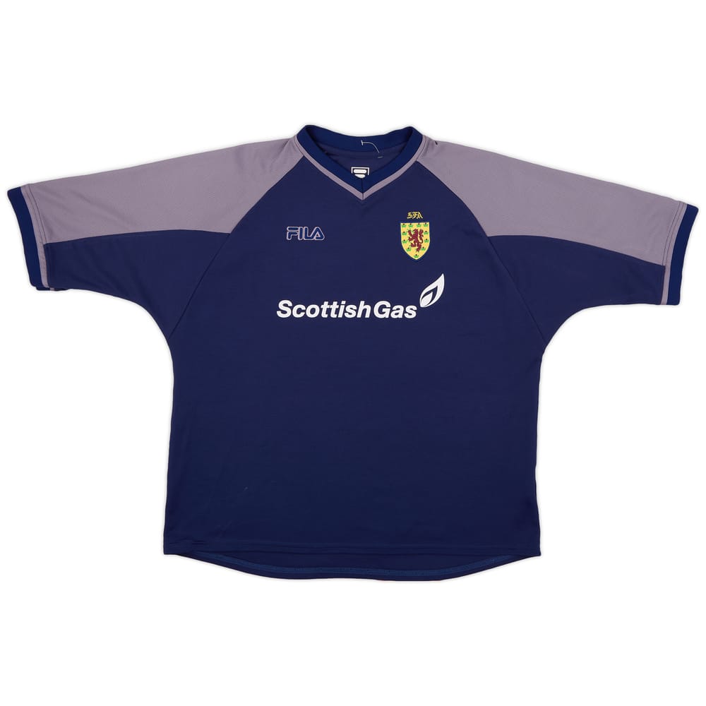 2000-02 Scotland Fila Training Shirt - 6/10 - (XL)