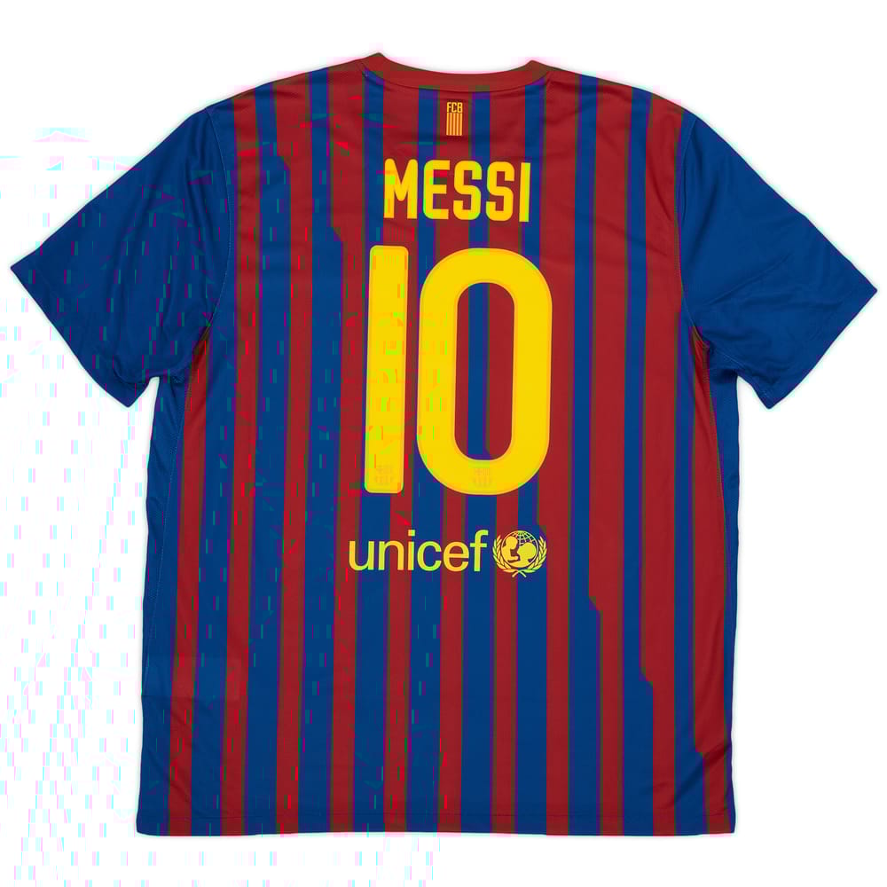 2011-12 Barcelona Home Shirt Messi #10 - 9/10 - (XL)