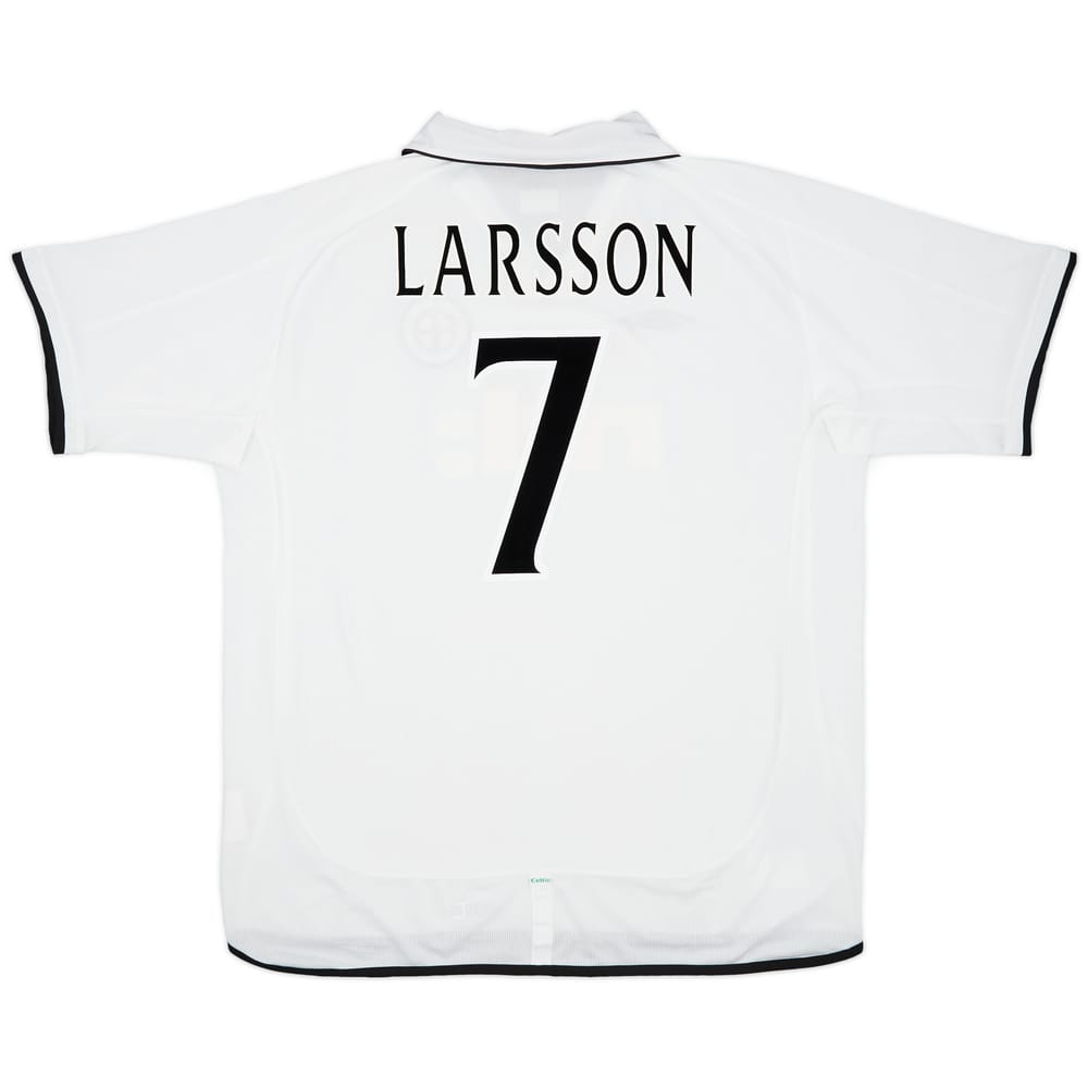2001-02 Celtic Away Shirt Larsson #7 - 8/10 - (XXL)
